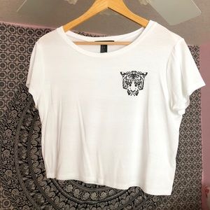 Forever 21 tiger crop top